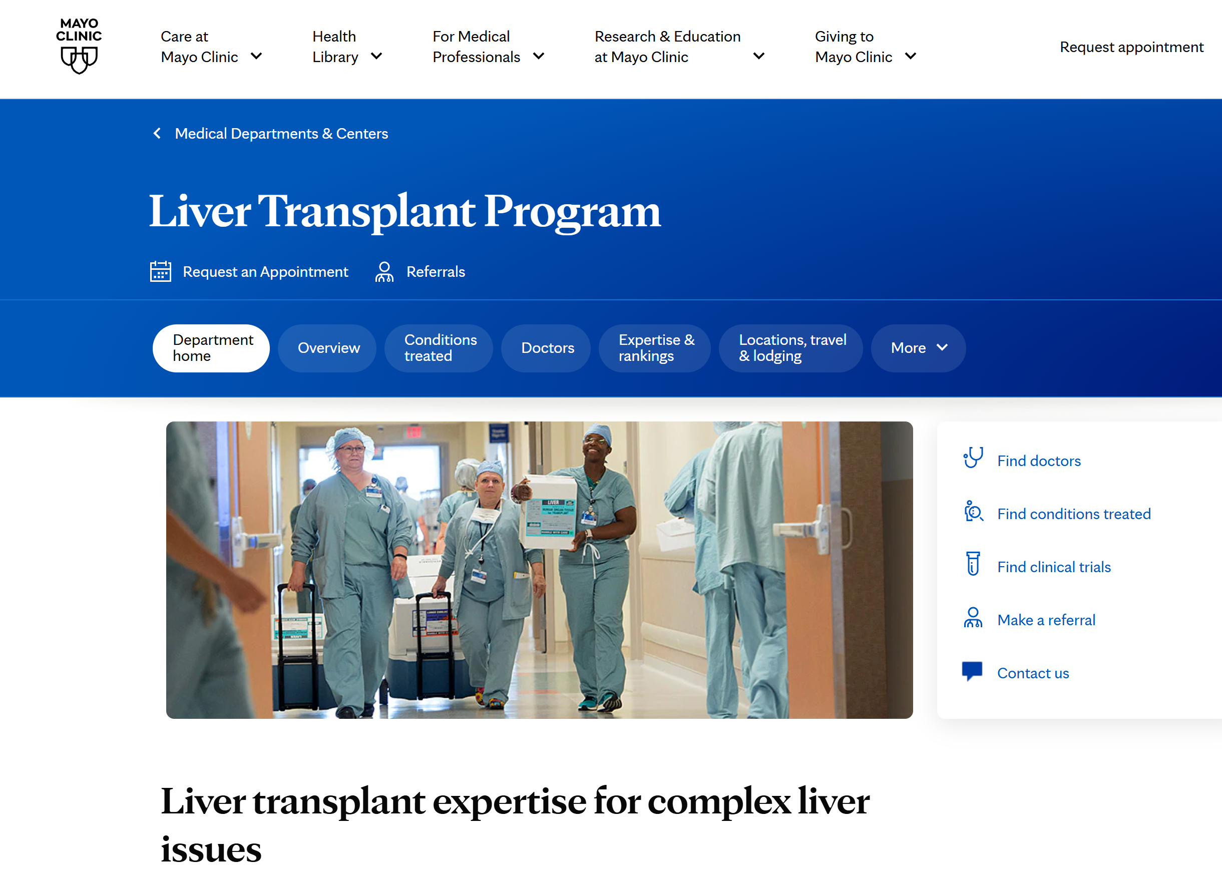 Mayo Clinic Scottsdale/Phoenix Liver Transplant Program