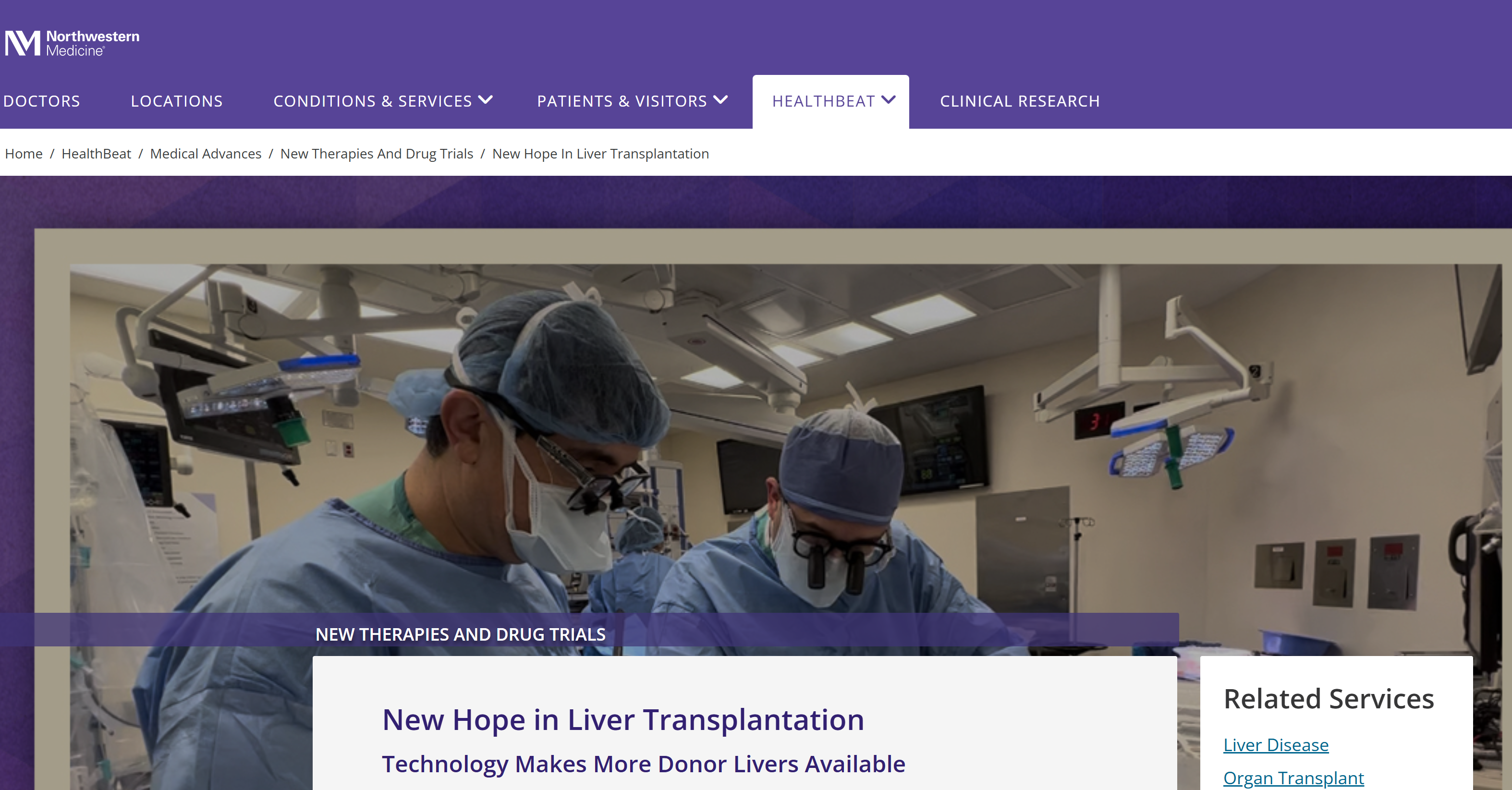 Northwestern Medicine Liver Transplant Program